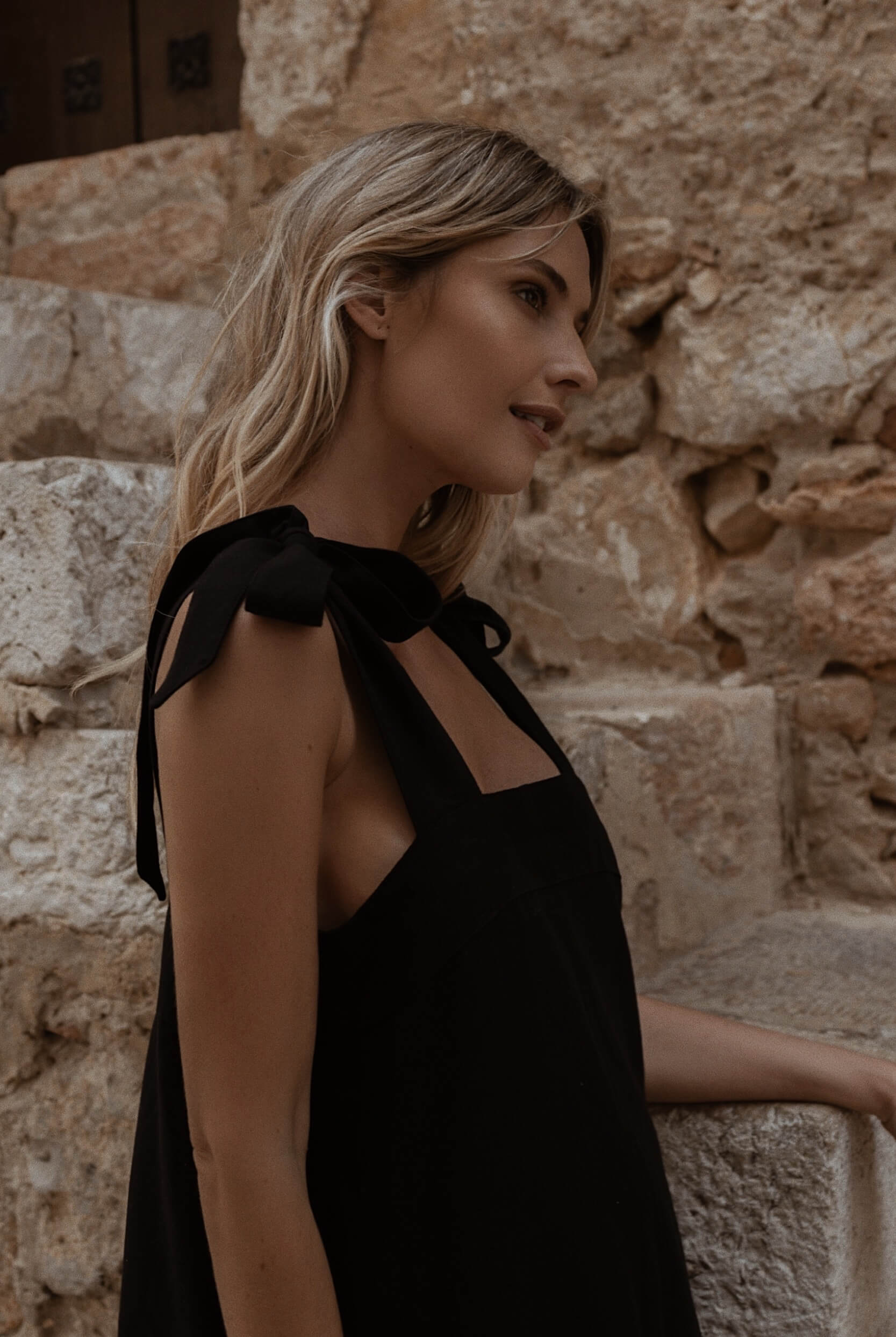Adelia Midi Dress Noir