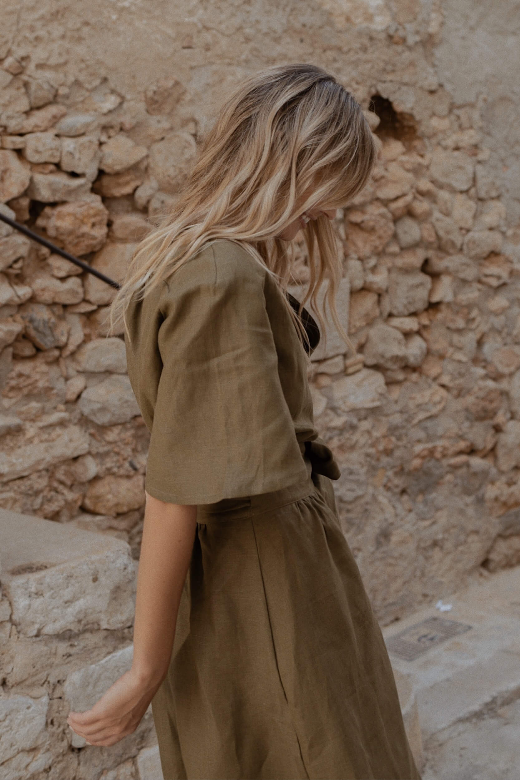 Dahlia Midi Dress Olive
