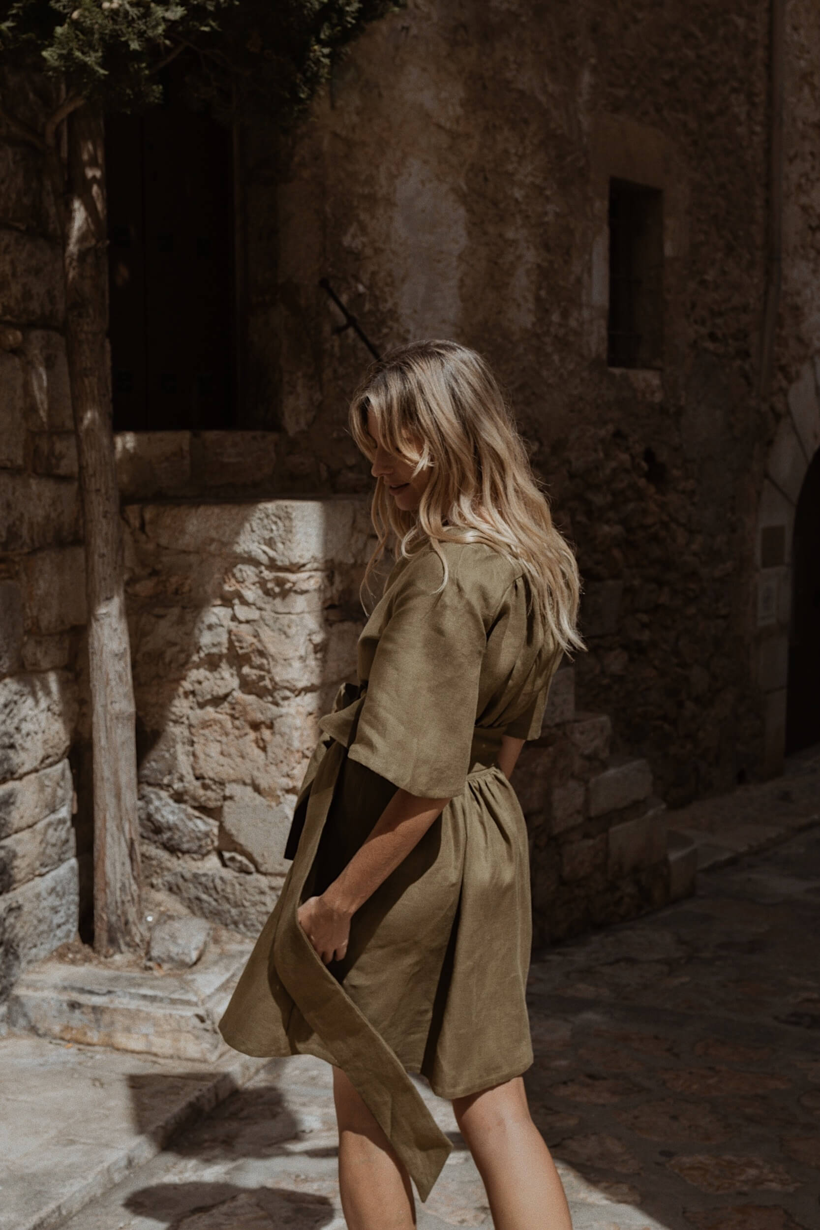 Dahlia Mini Dress Olive