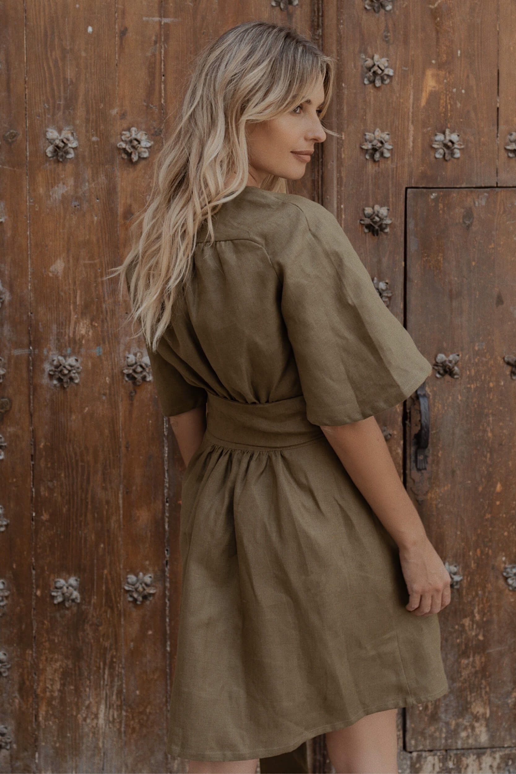 Dahlia Mini Dress Olive