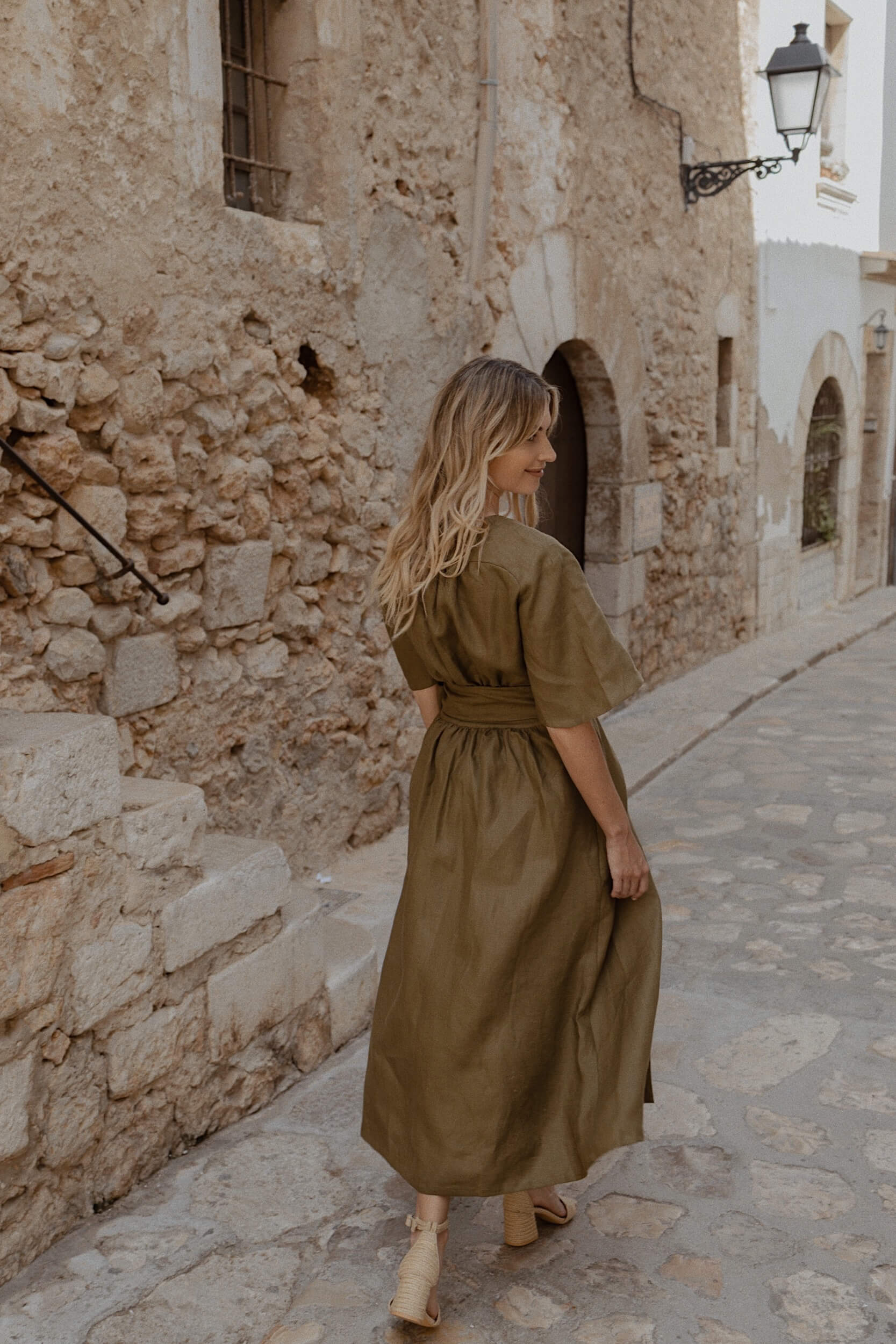 Dahlia Midi Dress Olive
