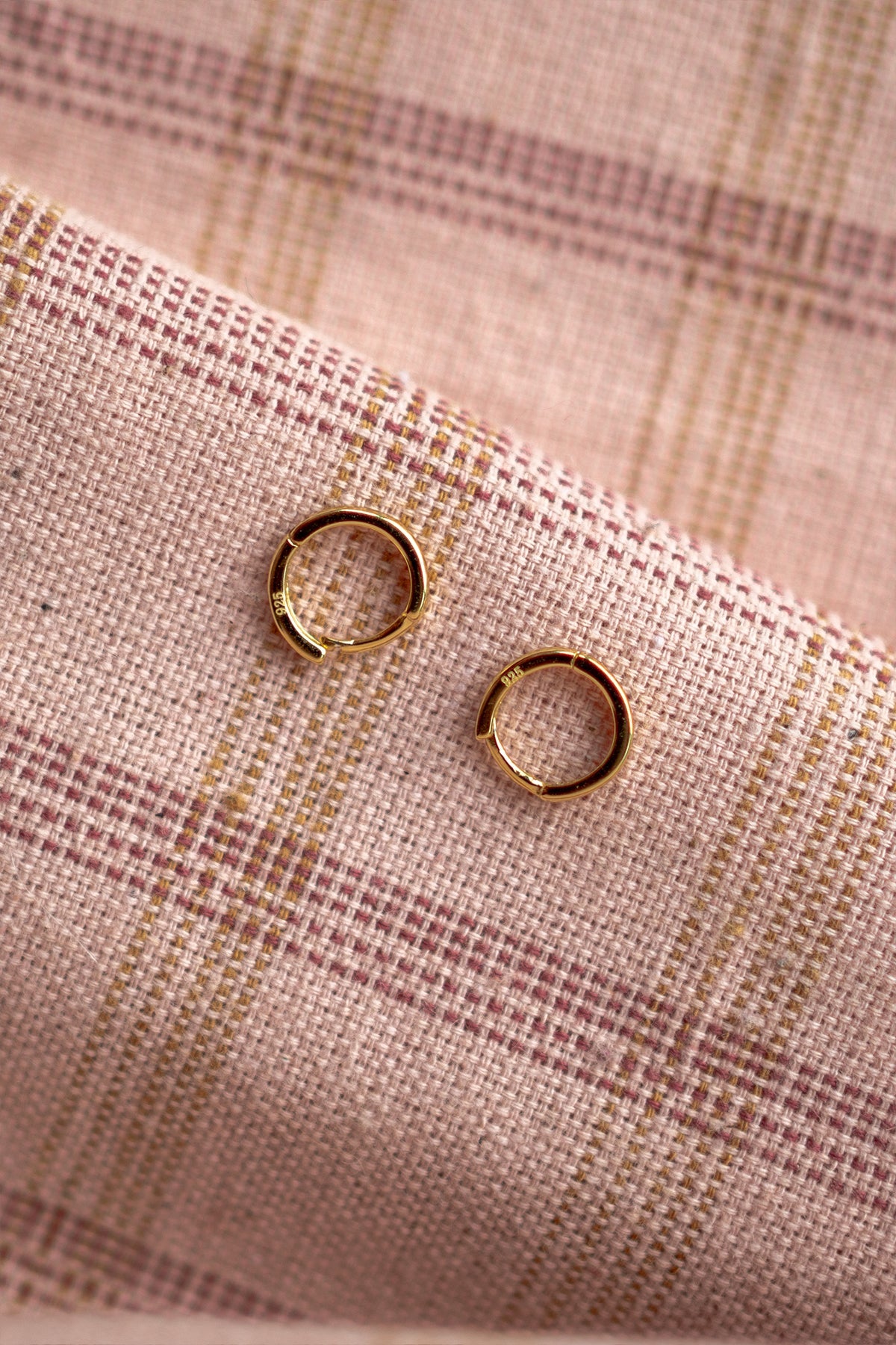 Alexa Small Gold Plated Hoops