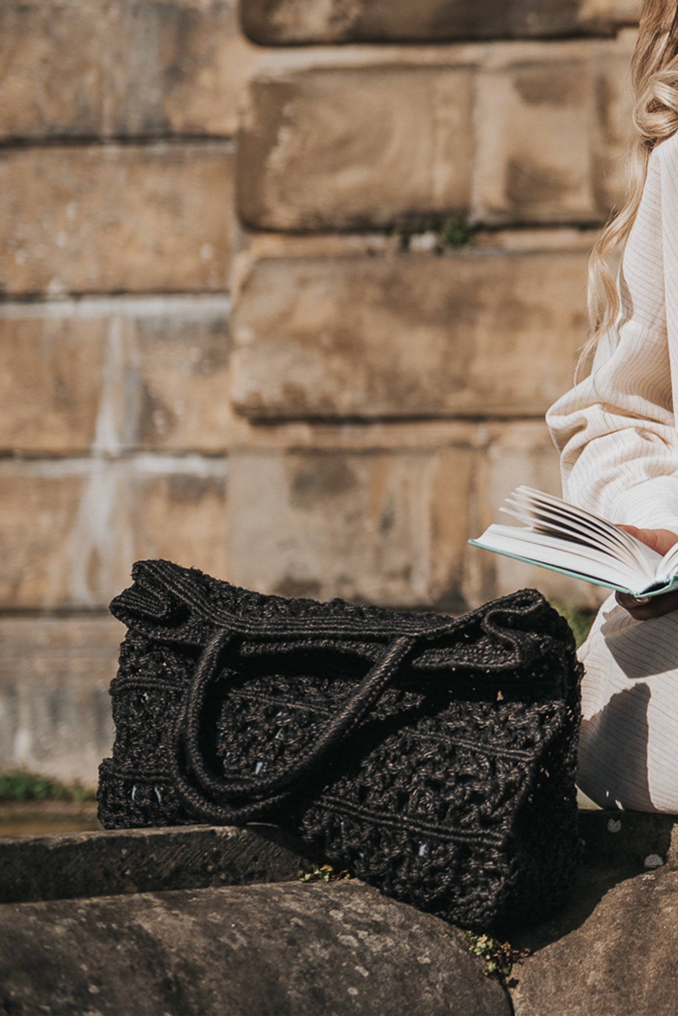 Paris Hand Knotted Macrame Bag