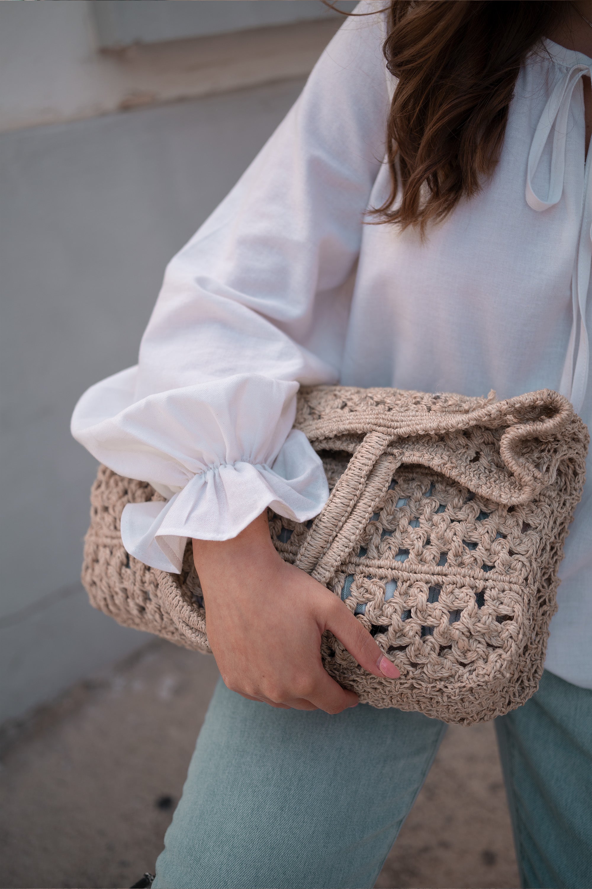 Paris Hand Knotted Macrame Bag